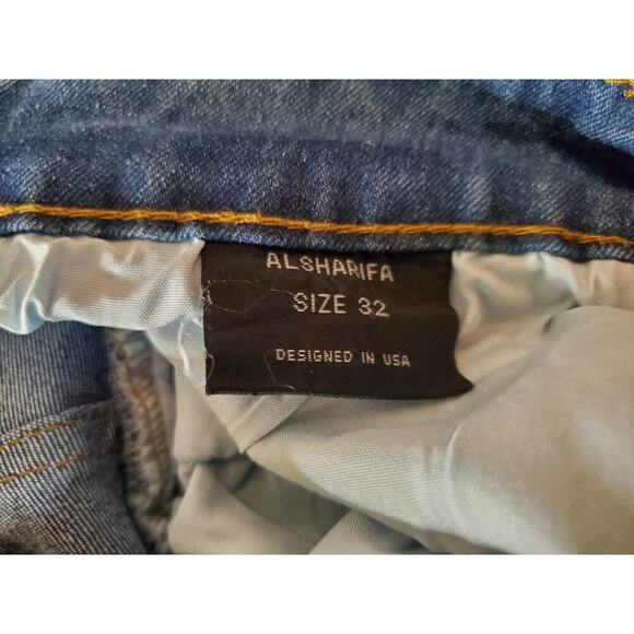Alsharifa Denim Jean Long Skirt Women Sz 12 32" A - Picture 3 of 4